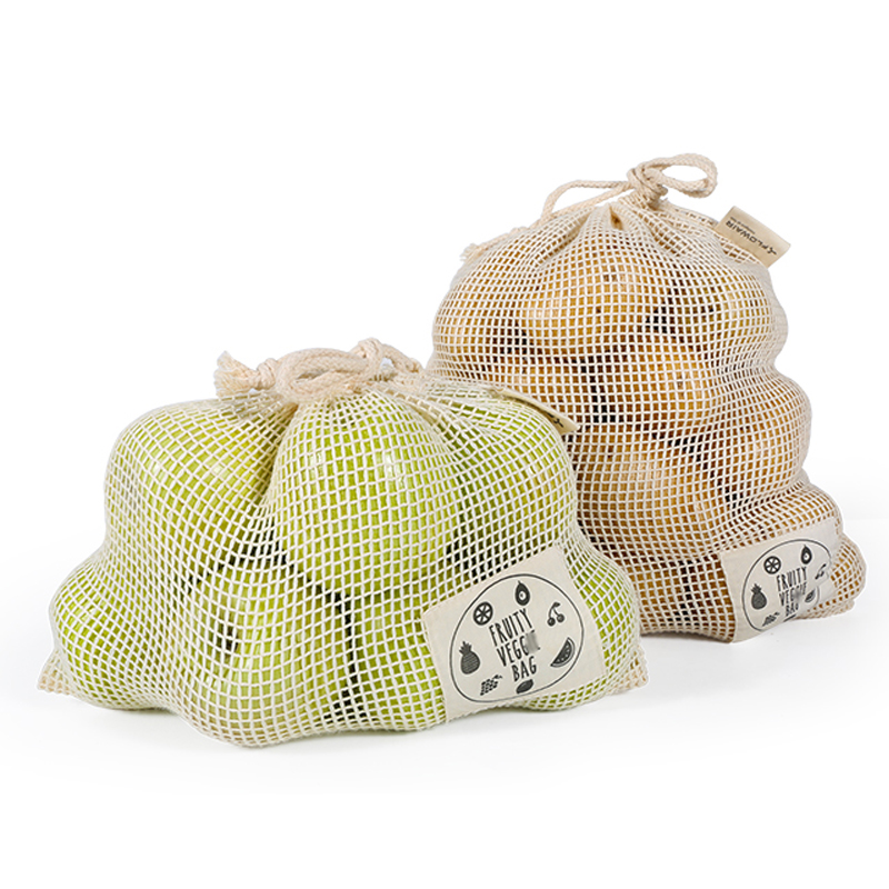 6/10 Packs Organic Cotton Reus - Reusable Produce Bag のレビューと価格