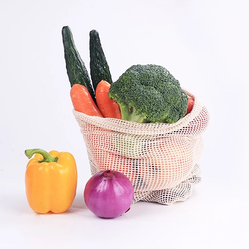 Cotton Mesh Vegetable Bags Pro - Reusable Produce Bag のレビューと価格
