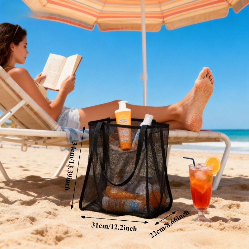 Large Mesh Beach Bag High Capa - Reusable Produce Bag のレビューと価格