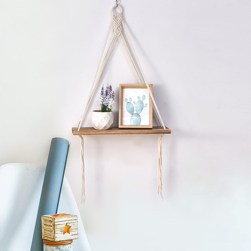 Boho Macrame Wall Shelf Handma - Sustainable Living Is のレビューと価格