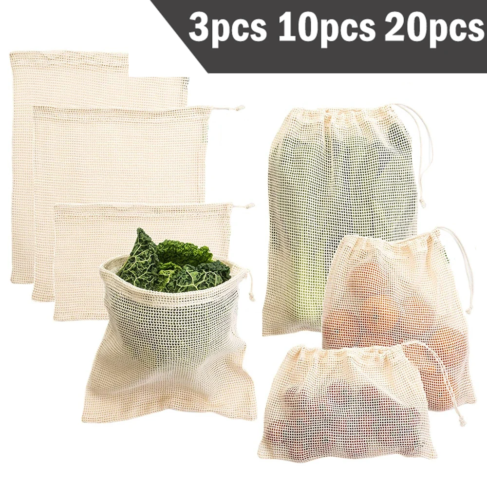3 6 10pcs Reusable Produce Bag - Reusable Produce Bag のレビューと価格